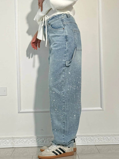 Zella – Paillettenbesetzte und Maßgeschneiderte Carpenter Jeans