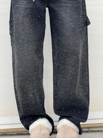 Zella – Paillettenbesetzte und Maßgeschneiderte Carpenter Jeans
