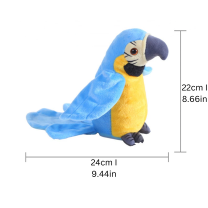 ChatterBird - Interactieve Papegaai Knuffel met Geluid