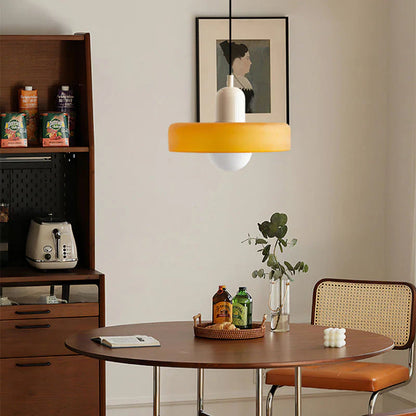 Bauhaus Pendant Light Made of Coloured Glass