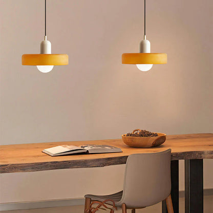 Bauhaus Pendant Light Made of Coloured Glass