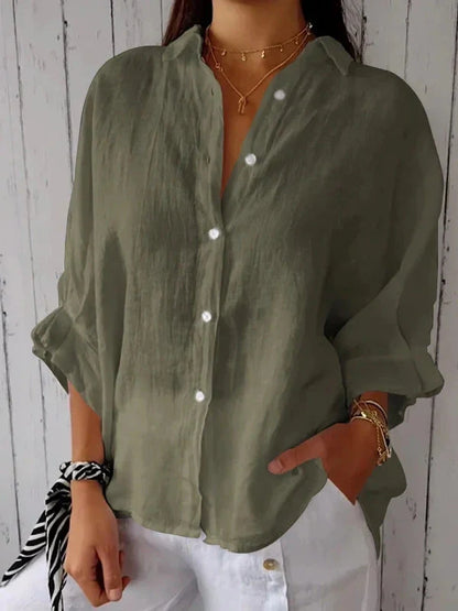 Aelita - Casual Shirt Made from Cotton and Linen
