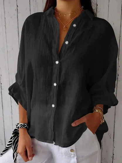 Aelita - Casual Shirt Made from Cotton and Linen