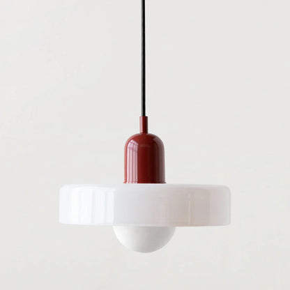 Bauhaus Pendant Light Made of Coloured Glass