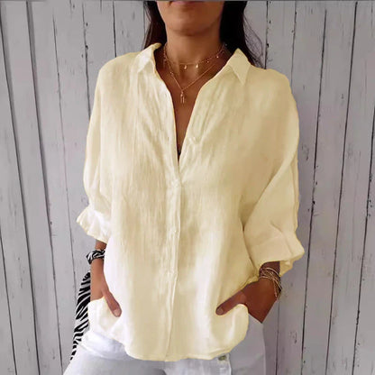 Aelita - Casual Shirt Made from Cotton and Linen