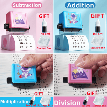 Beregning Stamp ™ - Tilskynd matematiske færdigheder med rullende beregningsstempel