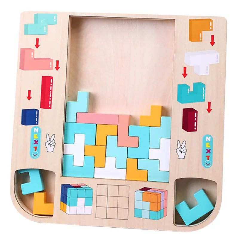 Tetrahout ™ - kreatives Holzpuzzlespiel für Kinder