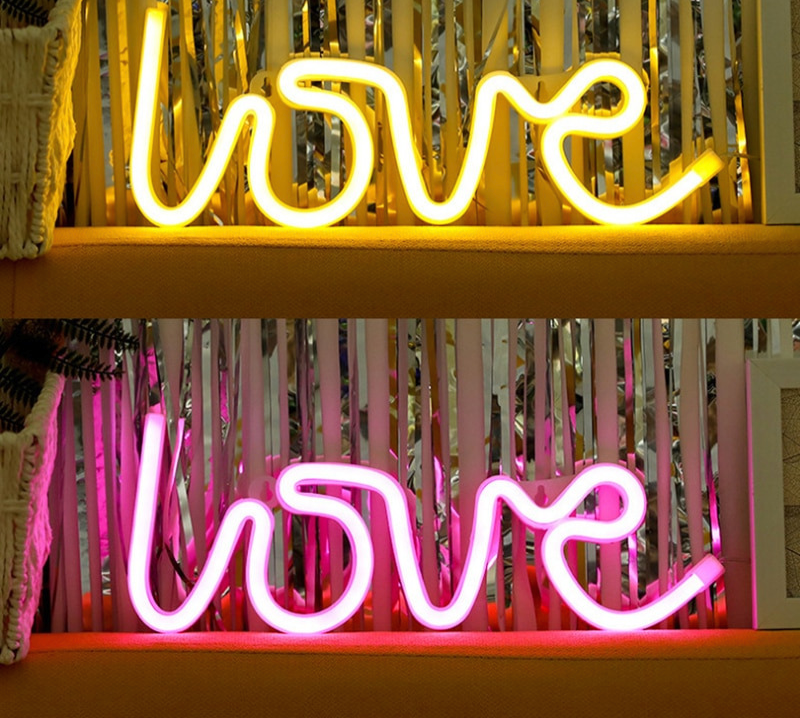 Love Neon Letters | Creëer een romantische scene