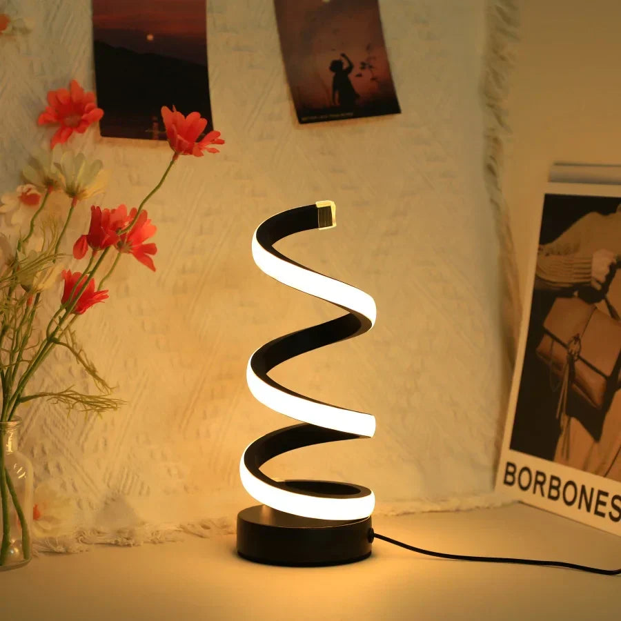 Moderne S-vormige Bureaulamp - FlexiGlow