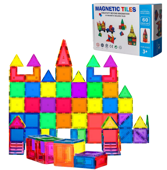Montessori Magnetiske Byggeklodser (60 stk)