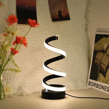 Moderne S-vormige Bureaulamp - FlexiGlow