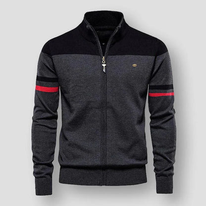 Niklas – Retro Gestreepte Bomberjack