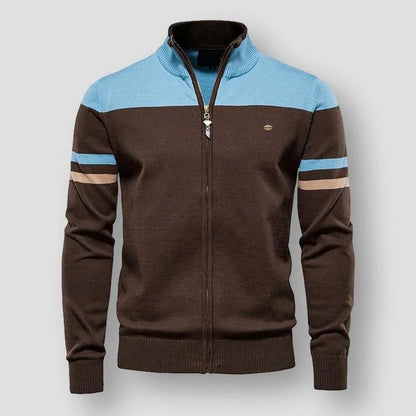 Niklas – Retro Gestreepte Bomberjack