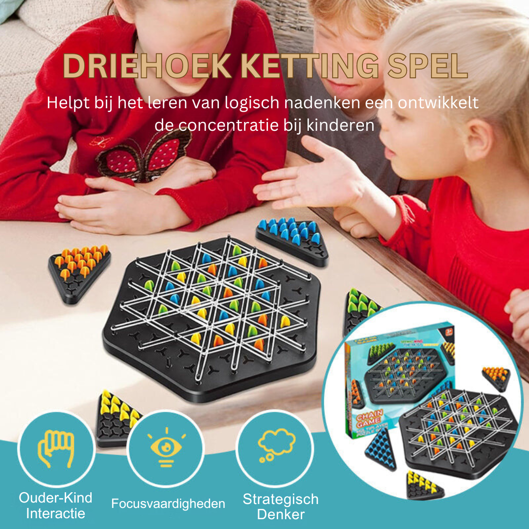 Triplay - jeu de chaîne de triangle éducative pour les enfants