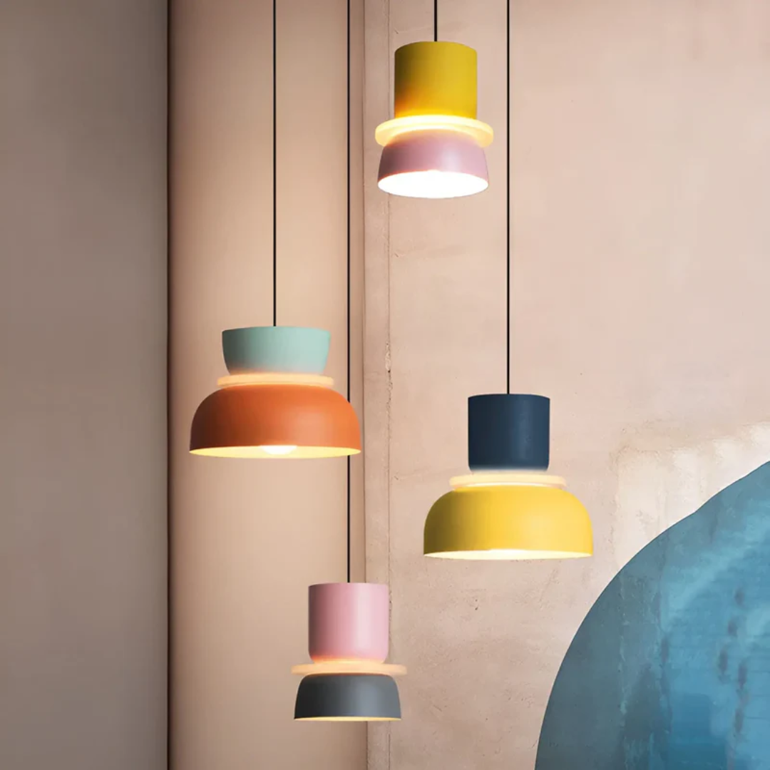 Kleurrijke en Trendy Macaron LED Hanglamp - VividGlow