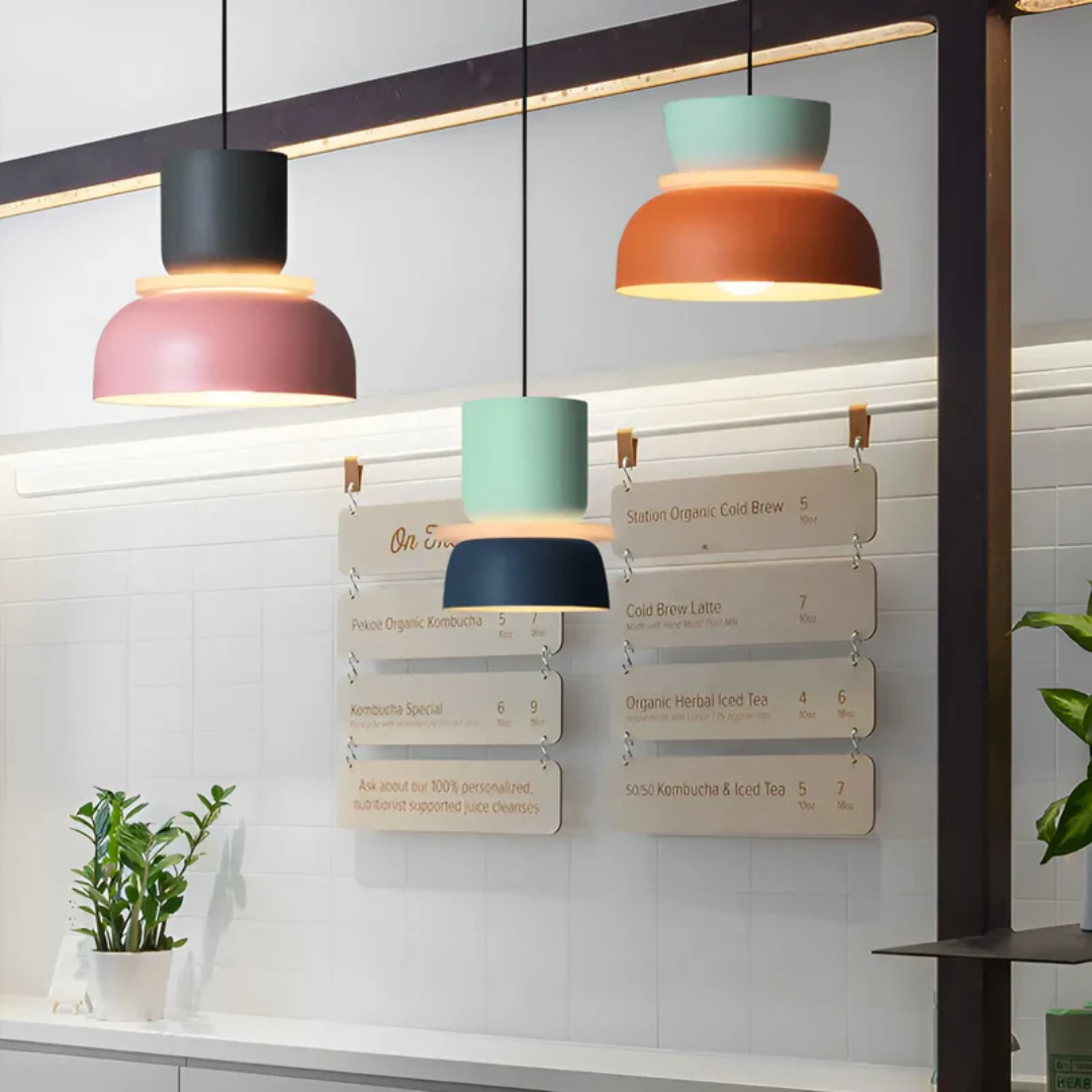 Kleurrijke en Trendy Macaron LED Hanglamp - VividGlow