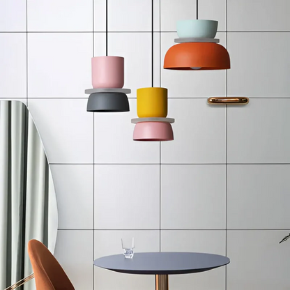 Kleurrijke en Trendy Macaron LED Hanglamp - VividGlow