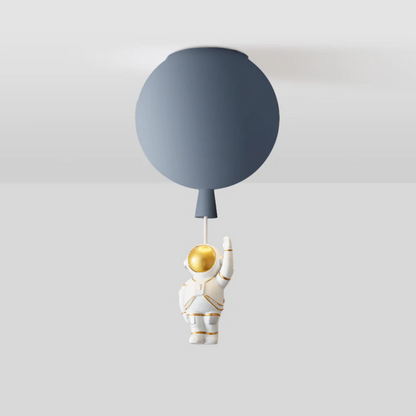 Trendy Maan/Astronaut Kinderkamer LED Plafondlamp -  CosmoGlow