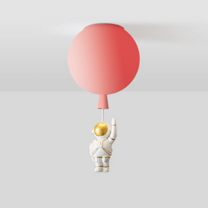 Trendy Maan/Astronaut Kinderkamer LED Plafondlamp -  CosmoGlow