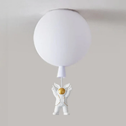 Trendy Maan/Astronaut Kinderkamer LED Plafondlamp -  CosmoGlow