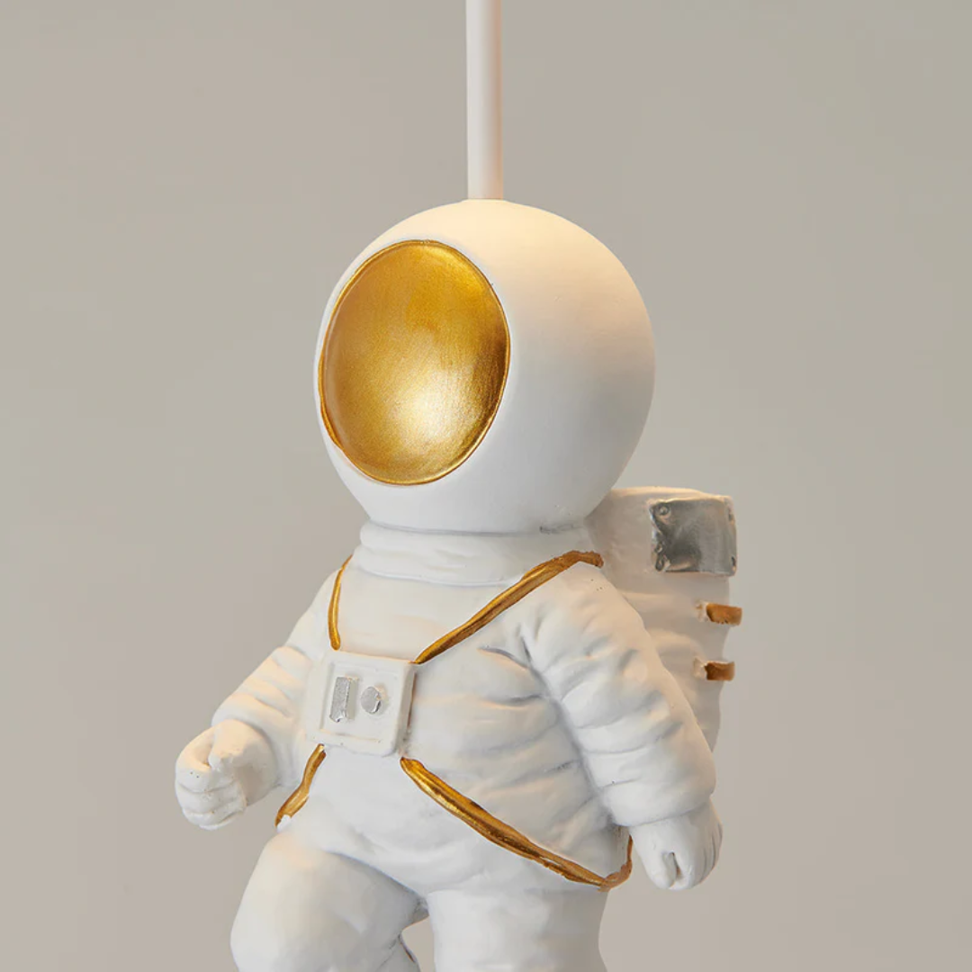 Trendy Maan/Astronaut Kinderkamer LED Plafondlamp -  CosmoGlow