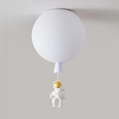 Trendy Maan/Astronaut Kinderkamer LED Plafondlamp -  CosmoGlow