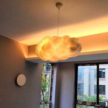 Design Cloud LED Hanglamp Wit PVC/Katoen - Nimbus