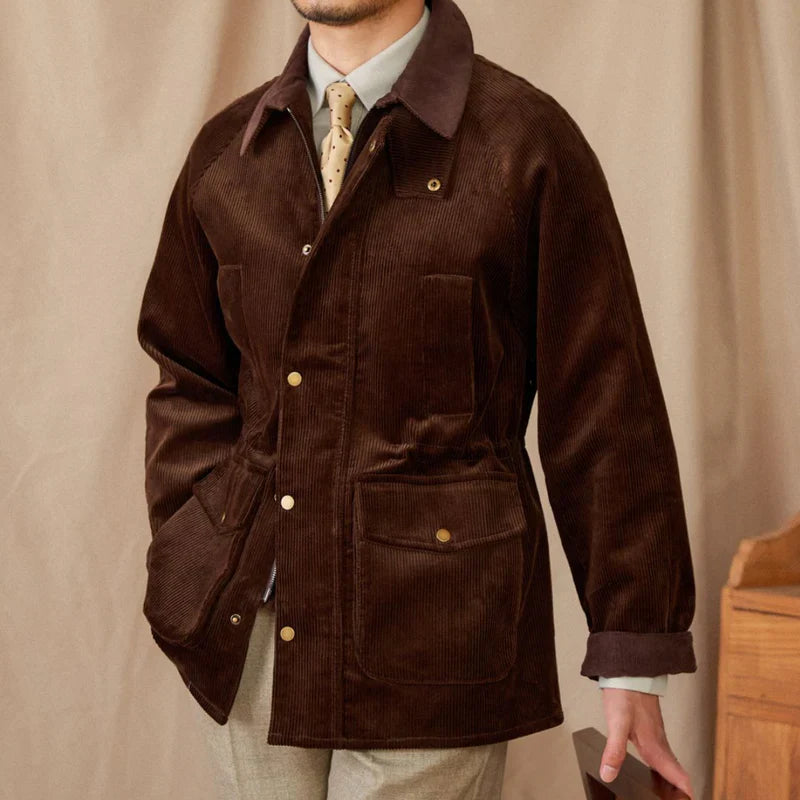 Ilona – Veste de chasse vintage en velours côtelé de coton