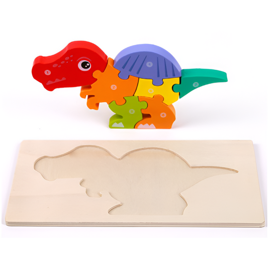 Houten Dino Puzzel - Kies jouw dino avontuur