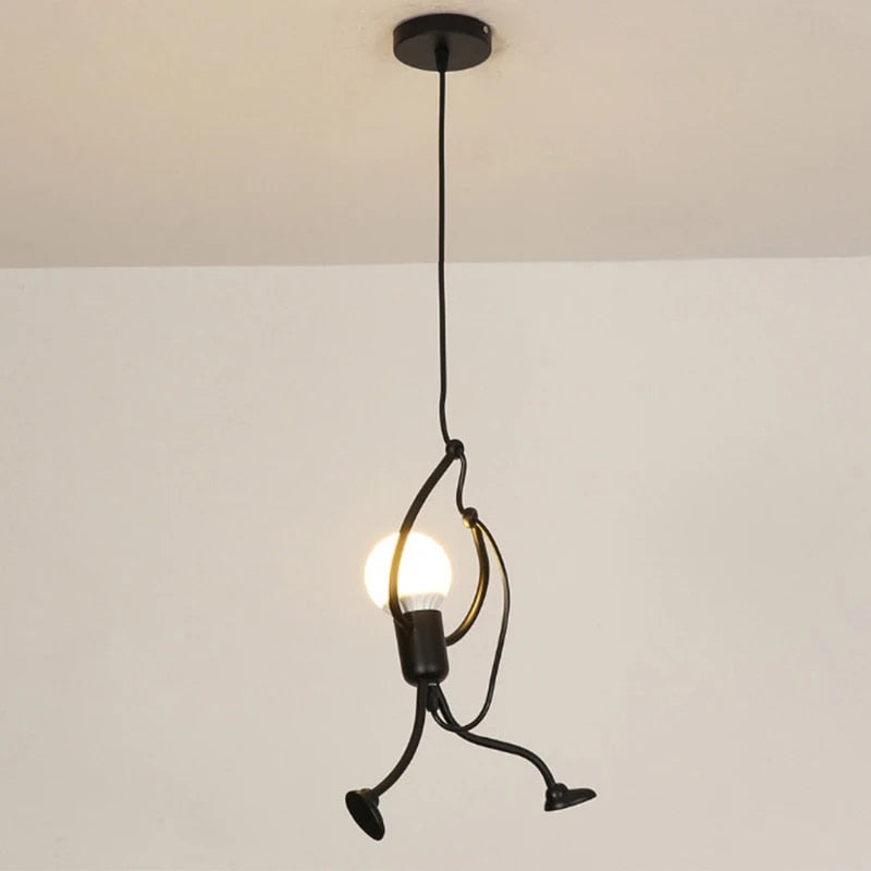 Lampada da parete a forma di bambola allegra - RetroGlow