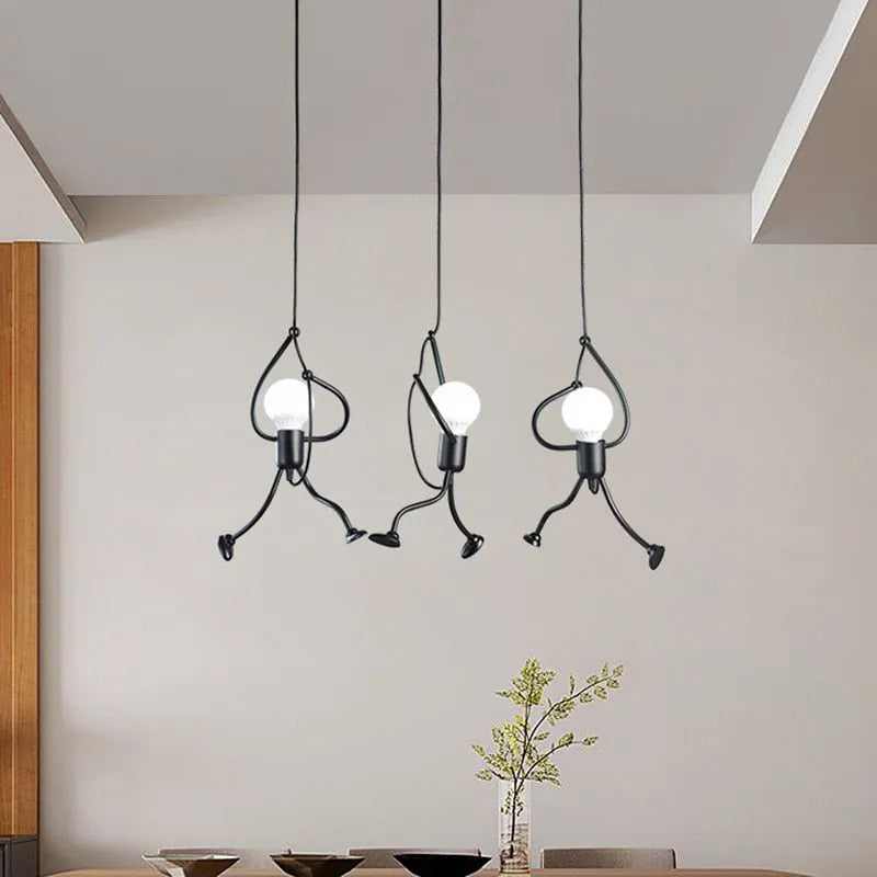 Lampada da parete a forma di bambola allegra - RetroGlow