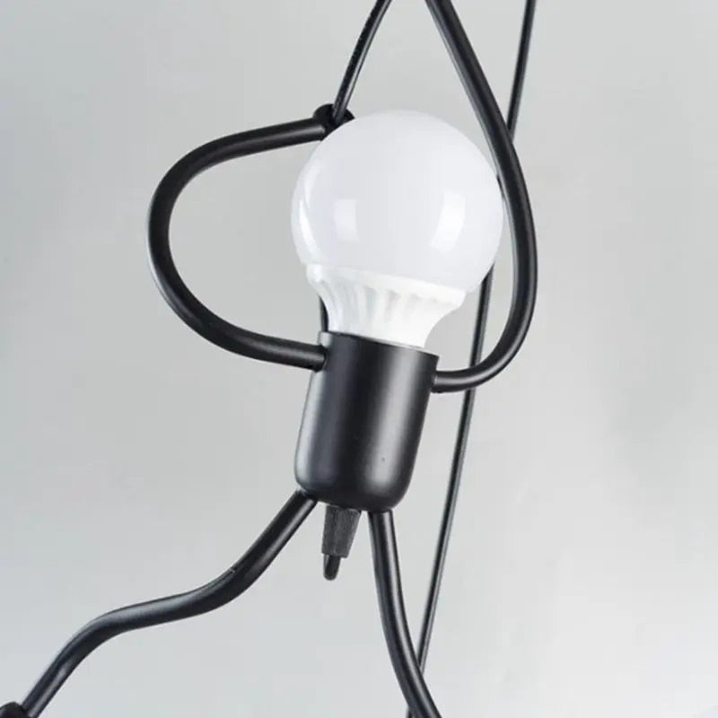 Lampada da parete a forma di bambola allegra - RetroGlow