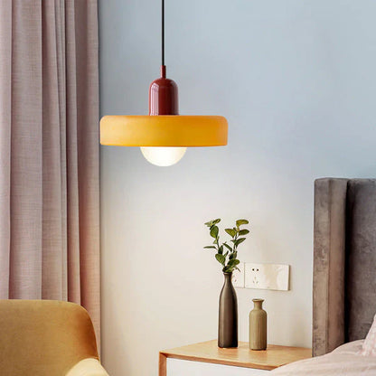 Bauhaus Pendant Light Made of Coloured Glass