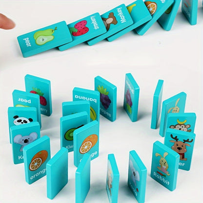 EDUDOMINO - Puzzle Dominospel für Kinder Bildungsbrettspiel