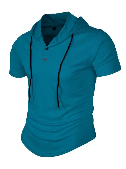 Vivek™ - Korte Mouwen Hoodie Shirt