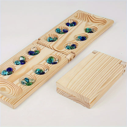 SpeelGem - Mancala Bordspel Set met Opvouwbaar Houten Bord