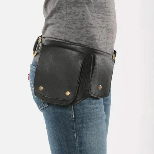 Borsa da cintura in pelle
