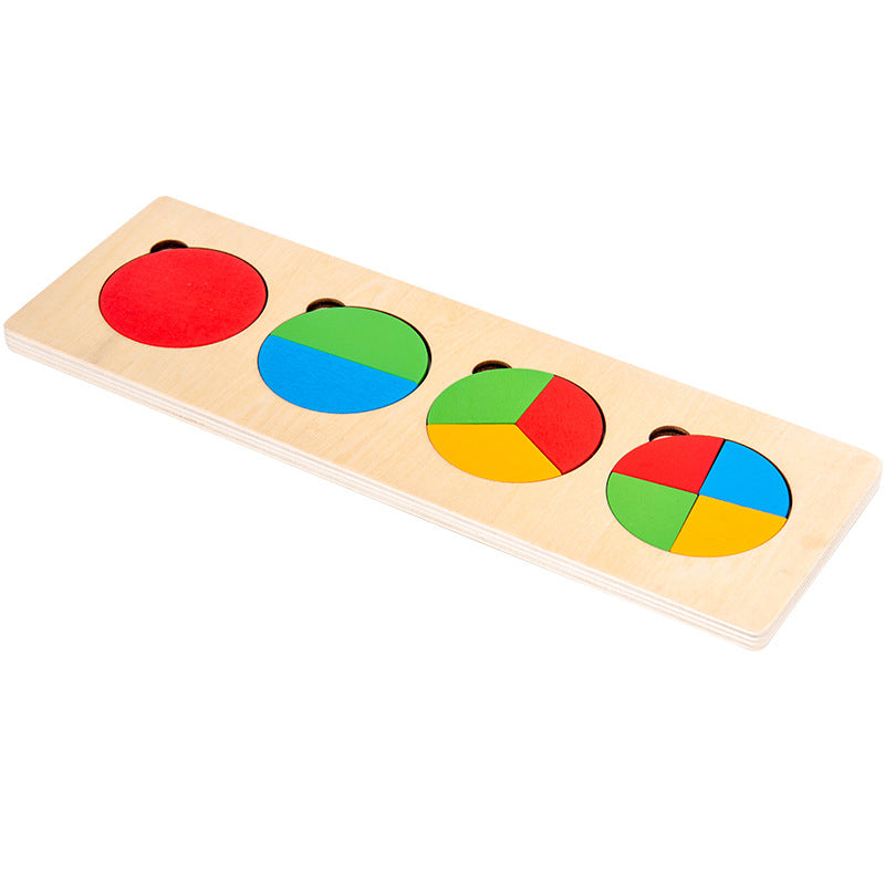 Kinder kreativ - Montessori Holzsortierspiel für Form und Farberkennung