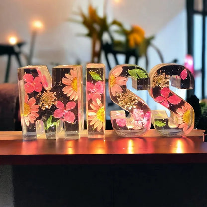 PetalLume - Handgemaakte Bloemhars Nachtlamp