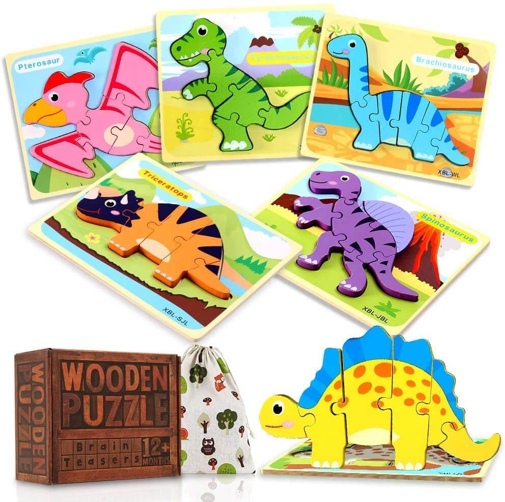 Dyr & Dinosaur Puslespil 2x 6 PACK (£90 besparelser!)