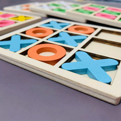 PlayWood - Houten Tic-Tac-Toe Spel voor Gezinsinteractie