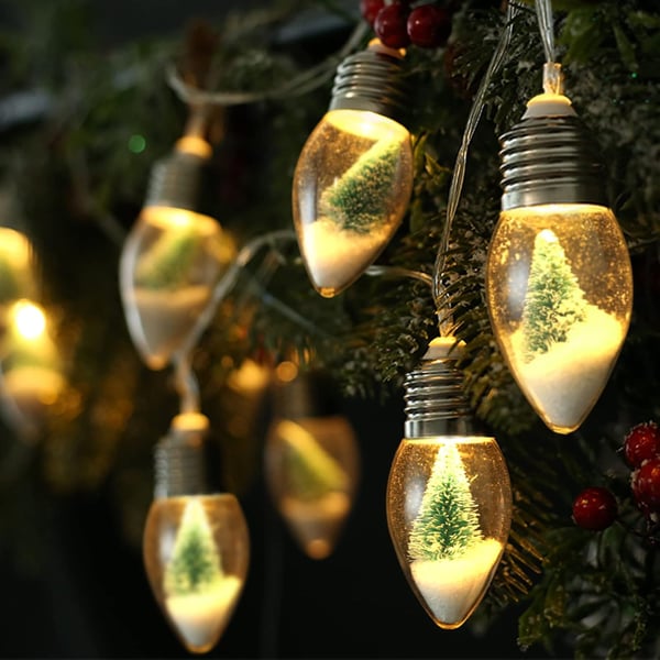 VintageGlow – Vintage Kerstdecoraties, LED Gloeilamp Sfeerverlichting