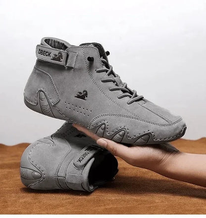 2023 Italian Handmade Suede Boots with Velcro