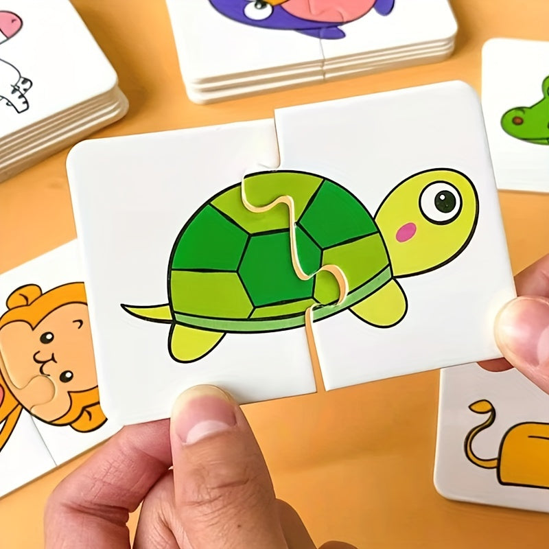 Cartes d'allumettes - Cartes flash à thème animal et fruit pour les enfants