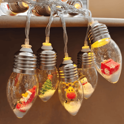 VintageGlow – Vintage Kerstdecoraties, LED Gloeilamp Sfeerverlichting