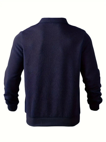 Baldrick – Geometric Design Vintage Zip-Up Sweater