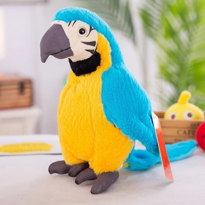 ChatterBird - Interactieve Papegaai Knuffel met Geluid