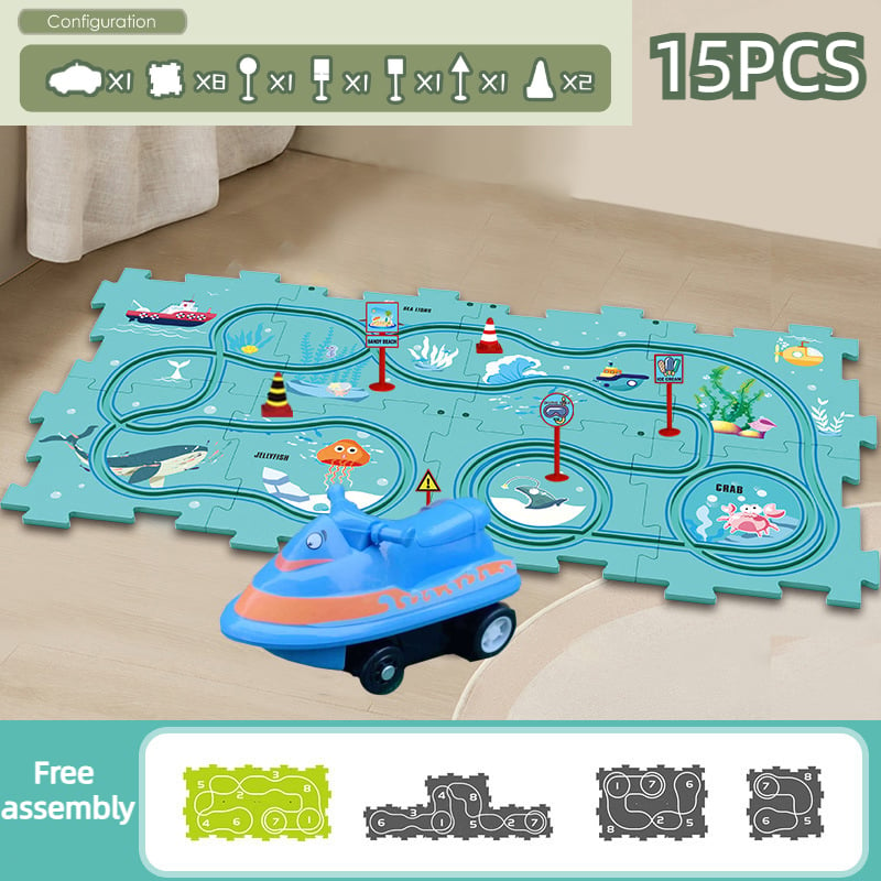 PuzzelRacer - Auto Spelset voor Kinderen