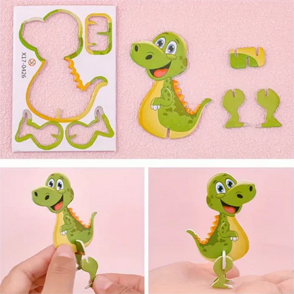 Educatieve 3D Cartoon Puzzel