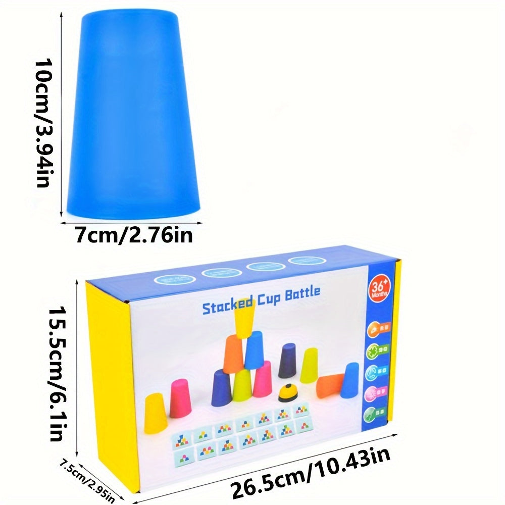 Kidzcognitive - Stack Cup -puslespil til kognitiv udvikling